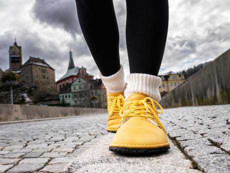 Milagro Frio Winter Barefoot boots - yellow - LUKS BAREFOOT