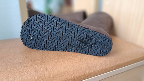 Tall Winter Boots - dark brown - LUKS BAREFOOT