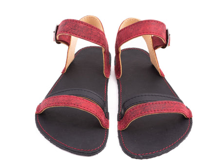 Verano Barefoot sandals - wine black - LUKS BAREFOOT